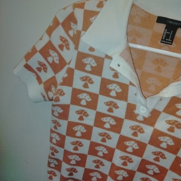 Mushroom checkered Top - Picture 4 of 6